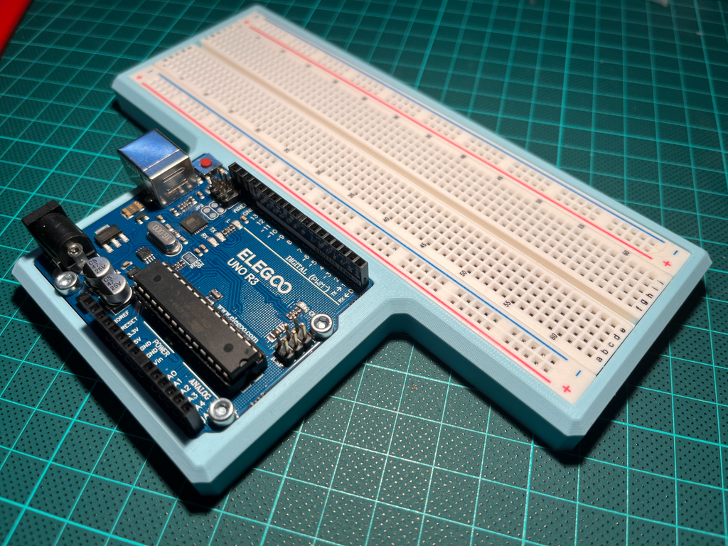 Arduino Uno and Breadboard Holder