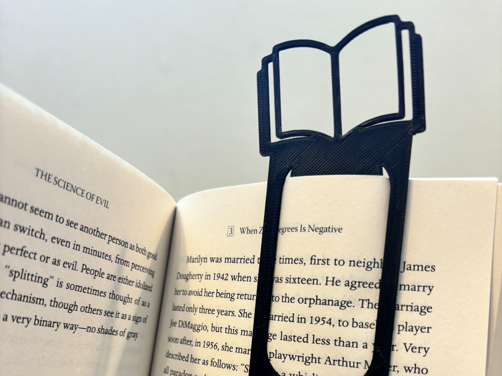 Open Book Bookmark