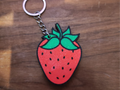 Strawberry keychain NFC