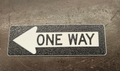 One Way Sign