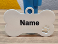 Hundemarke Knochen mit Pfote │ Namensschild