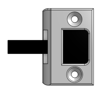 Strike Plate with removable Blocker
