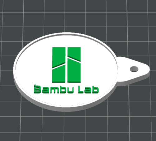 Customizable Round Logo Keychain Tag