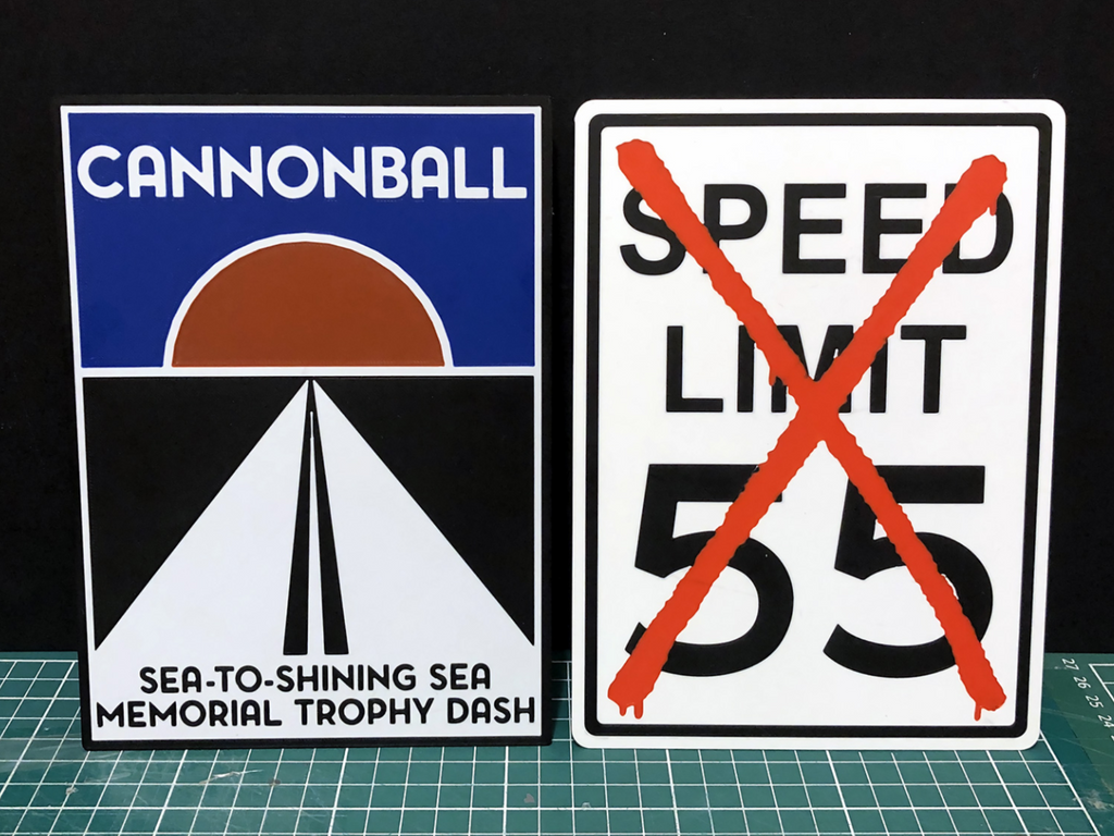 Cannonball Run wall signs