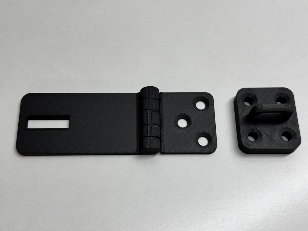 Überfalle (Locking hasp) einfach