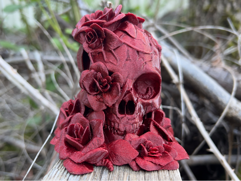 Death and Beauty Roses Skull COMMERCIAL USE