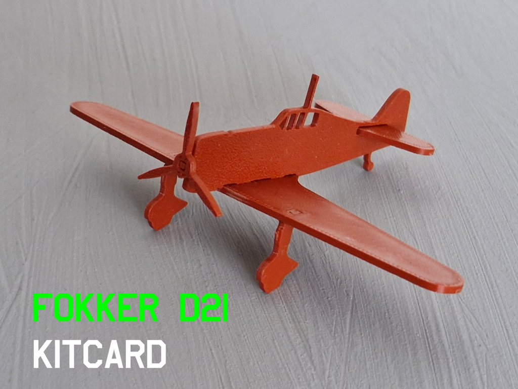 Fokker D21 kitcard