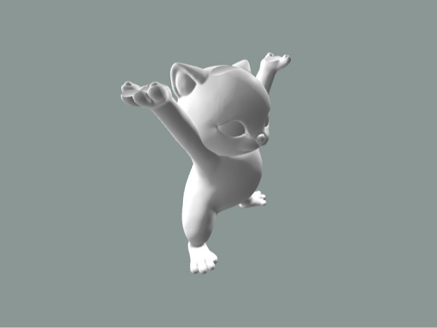 托举猫 妖娆猫 桌面摆件gpu支架 Enchanting cat GPU holder