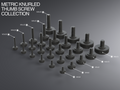 Metric Knurled Thumb Screw Collection M3-M8