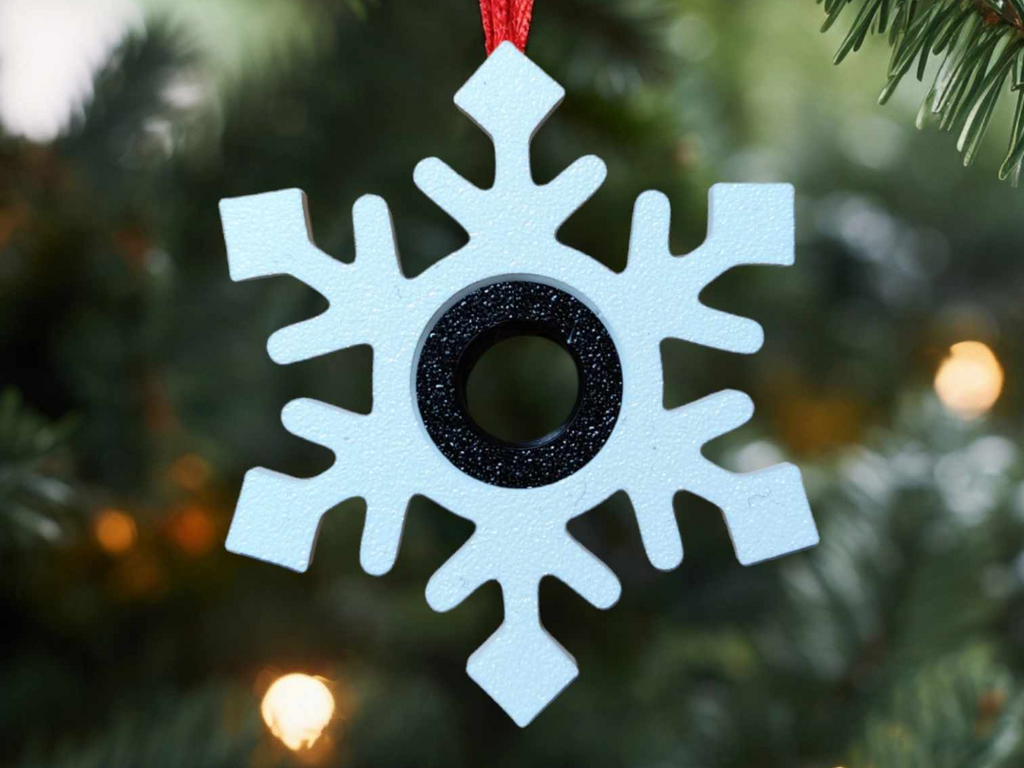Print in place snowflake spiners