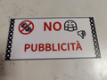 Cartello no pubblicità