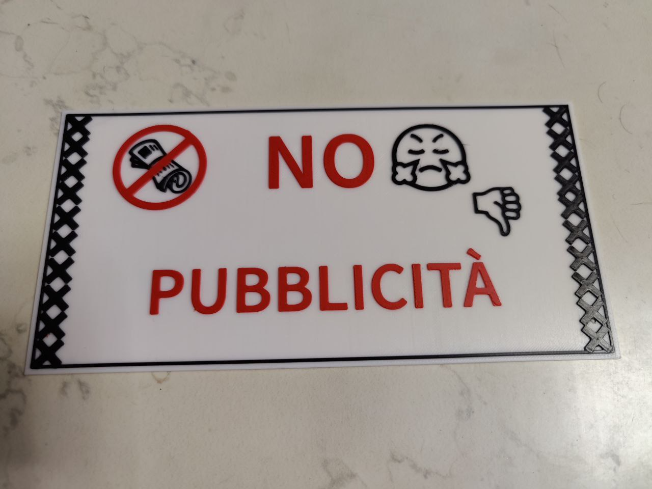 Cartello no pubblicità