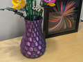 Honeycomb Vase for Wildflower Bouquet