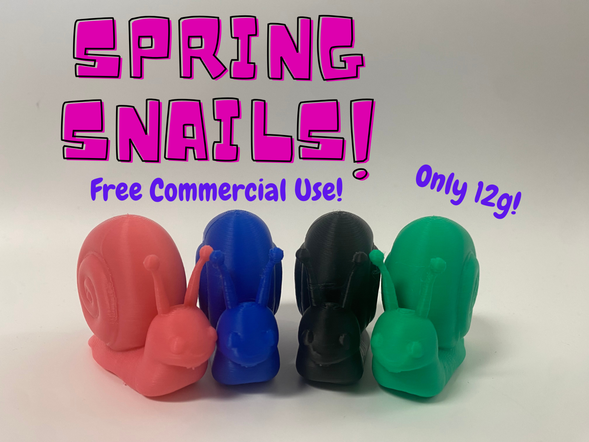 Spring Snails - Free Commercial Use !
