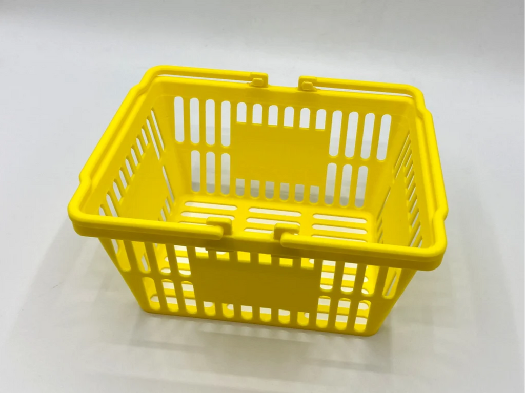 Miniature shopping basket organizer