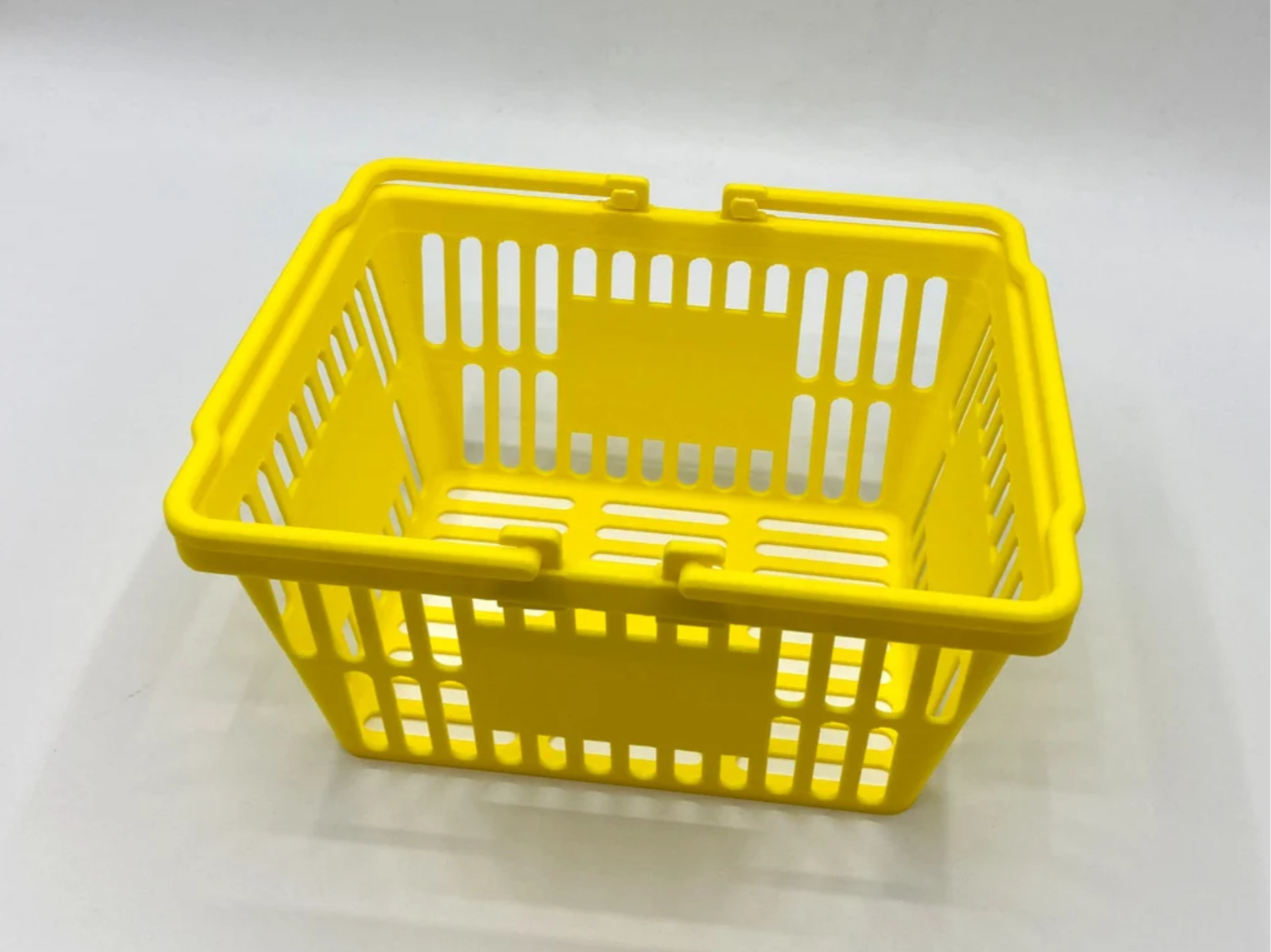 Miniature shopping basket organizer