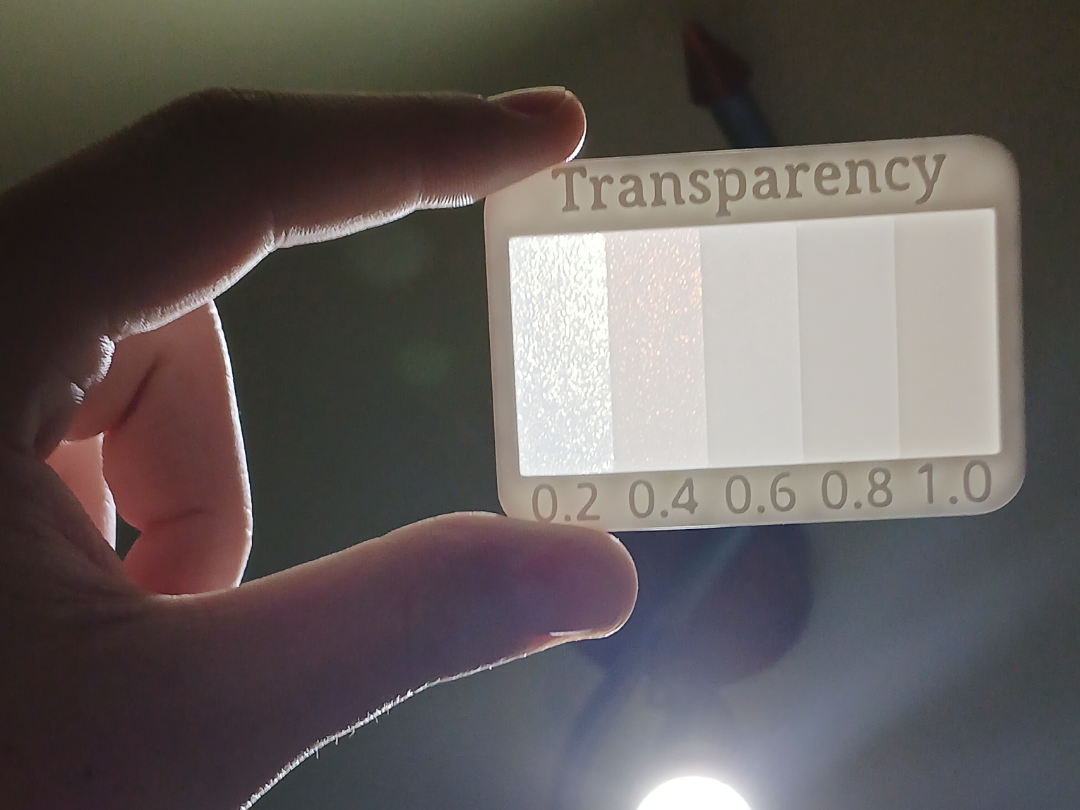 Transparency & Opacity Layer Height Test