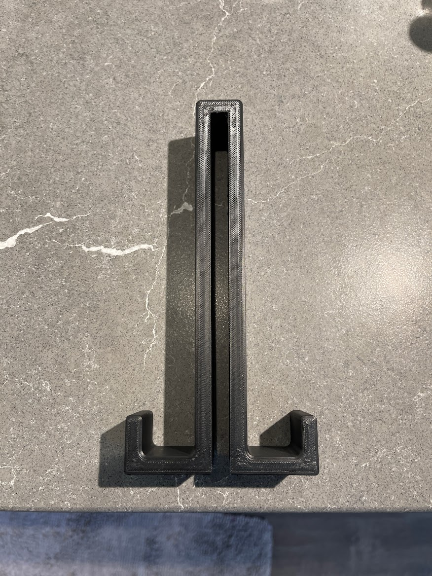 Towel hook for 3/8 shower glass