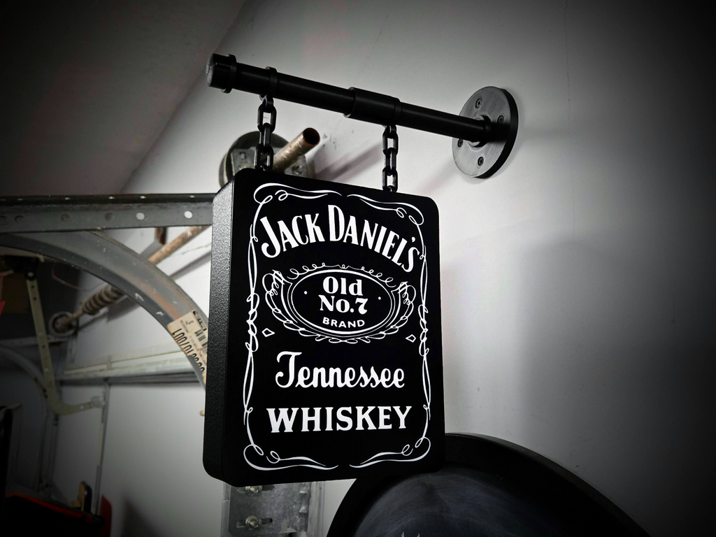 JACK DANIELS ~ 2-Sided Hanging Pub Style Lightbox
