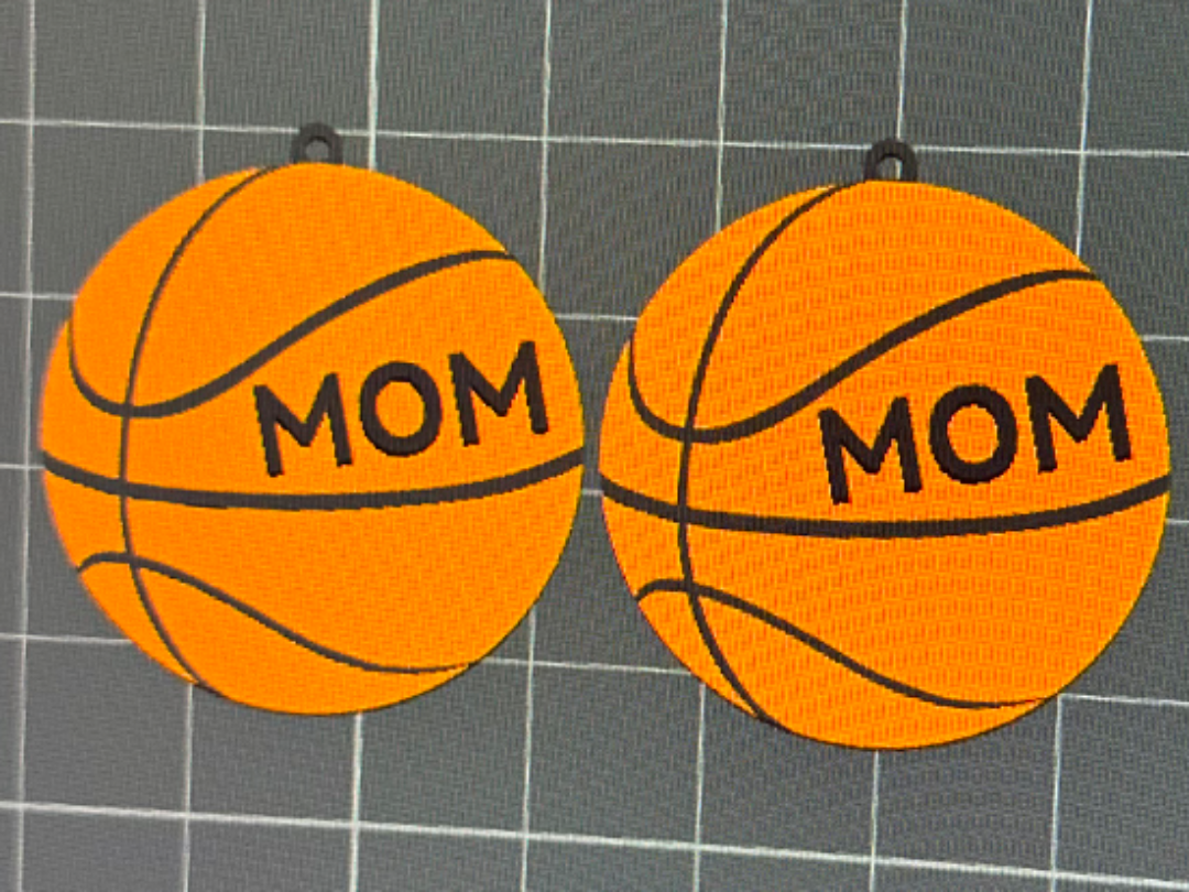 Basketball earrings MOM