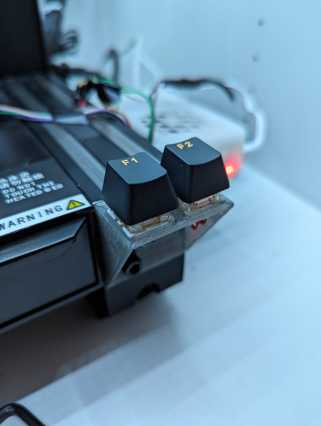 4040 extrusion endcap - dual keyswitch mount