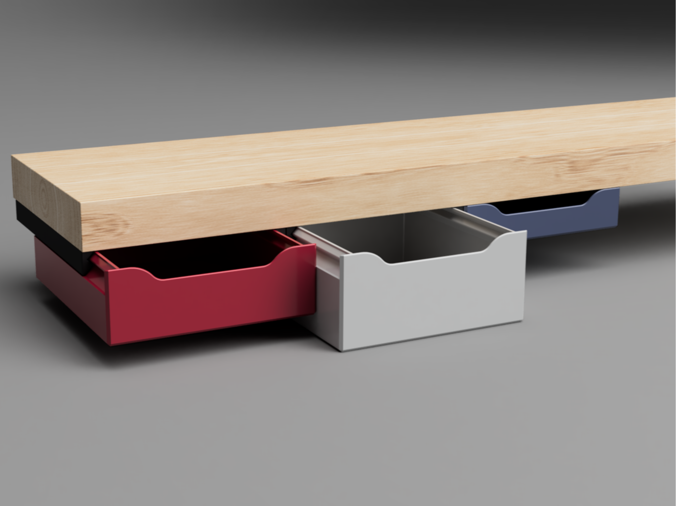 Under-Desk Drawer – Multiple Sizes and Variants