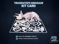 Triceratops Dinosaur Kit Card - DinoCards-CC BY-SA