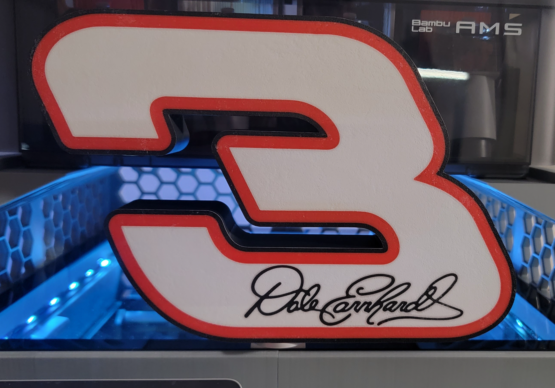 Dale Earnhardt Lightbox with Signature