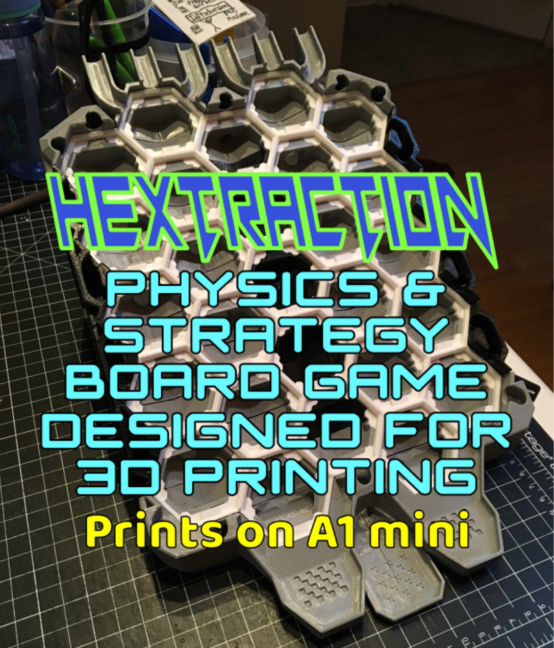 Hextraction Super Board Game - Grid for A1 mini