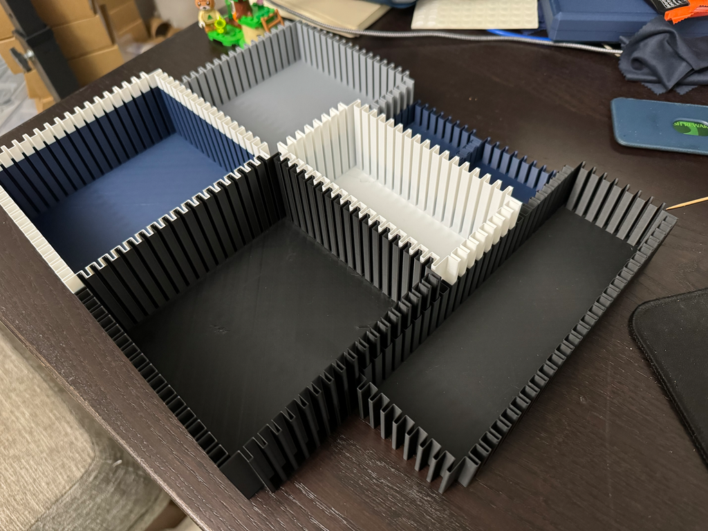 Interlocking Vase Modular Bin - Ikea Alex drawers