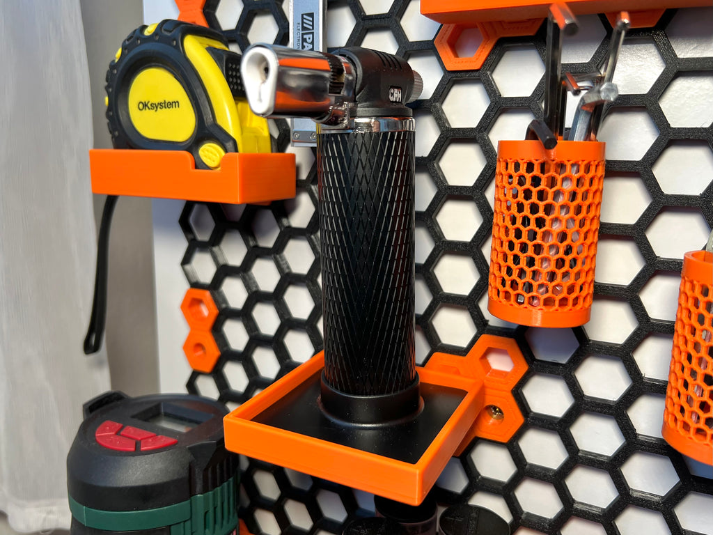 Honeycomb storage wall, holder for CFH hobby burner