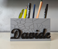 Pen holder with name
