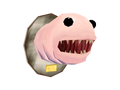 Low Poly Alaskan Bull Worm Head Mount