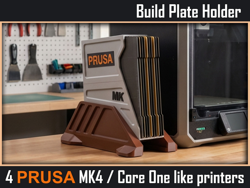 PRUSA MK4 and Core One Like Build Plate Holder