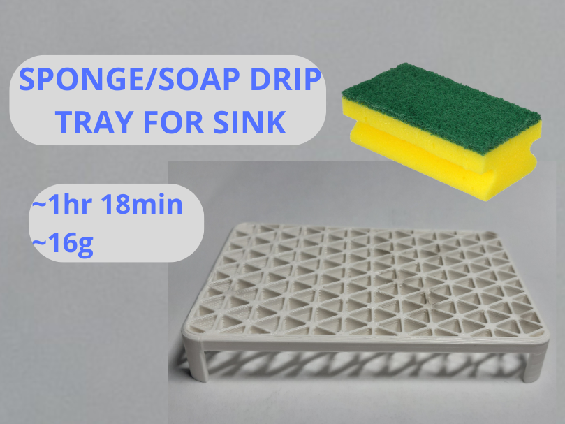 Sponge/soap drip tray
