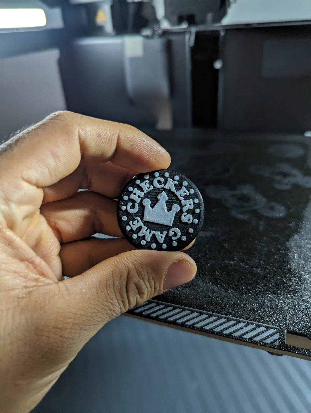 Checkers Game Coin