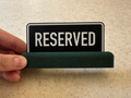 Customisable Reserved Sign Holder For Bars