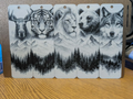Scenic animal bookmark set of 5