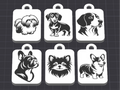 dogs set 2 keychains/charms(free commercial)