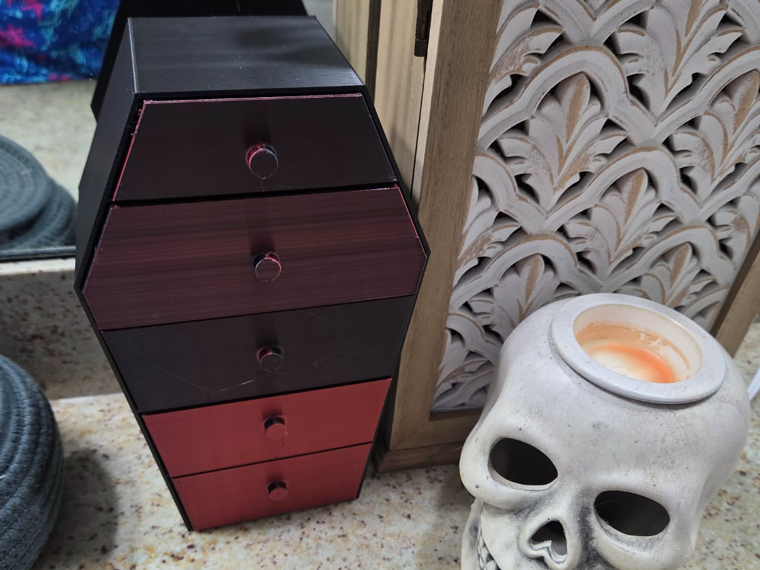 Vampire Coffin Shaped Jewelry Box/organizer