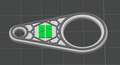 Shopping cart coin unlock key