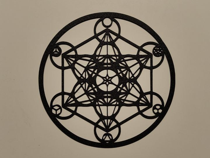 Metatron cube wall art