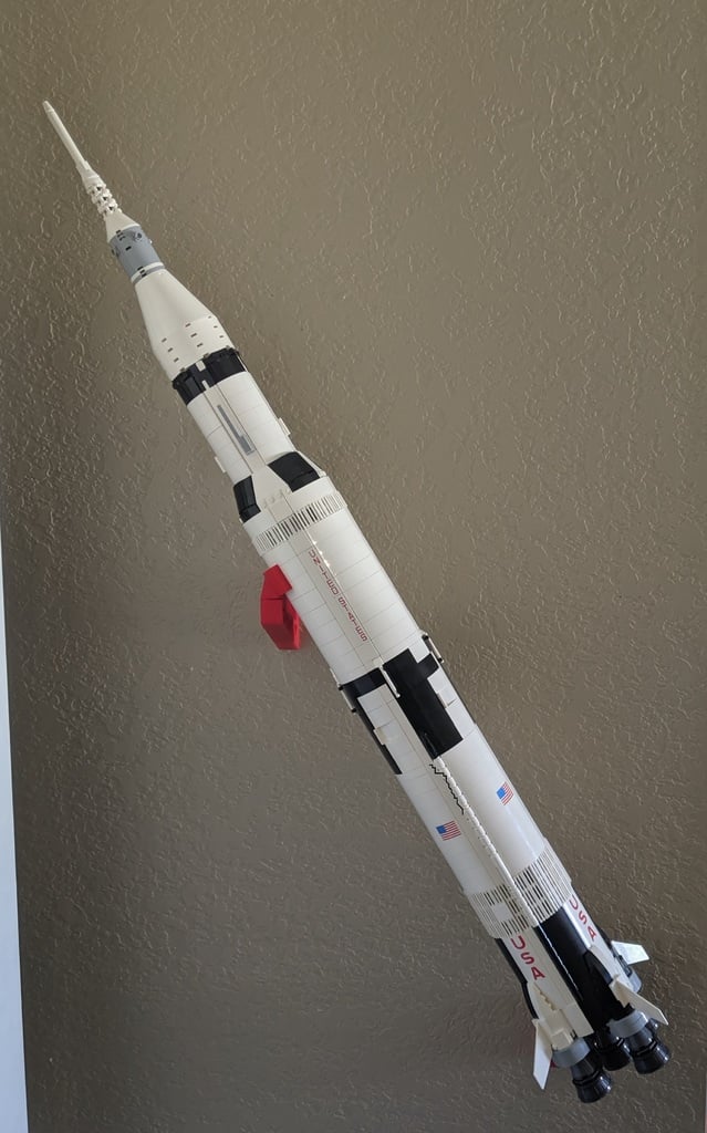 Brick 92176 Saturn V vertical wall mount (steeper)