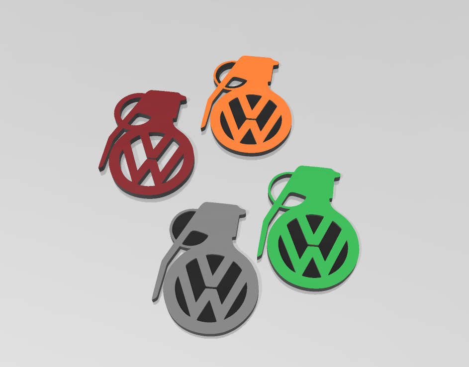 VW Grenade keychain 4 Variants