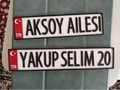 Customizable Turkish License Plate with Flag