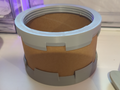 Overture spool core screw on container lid