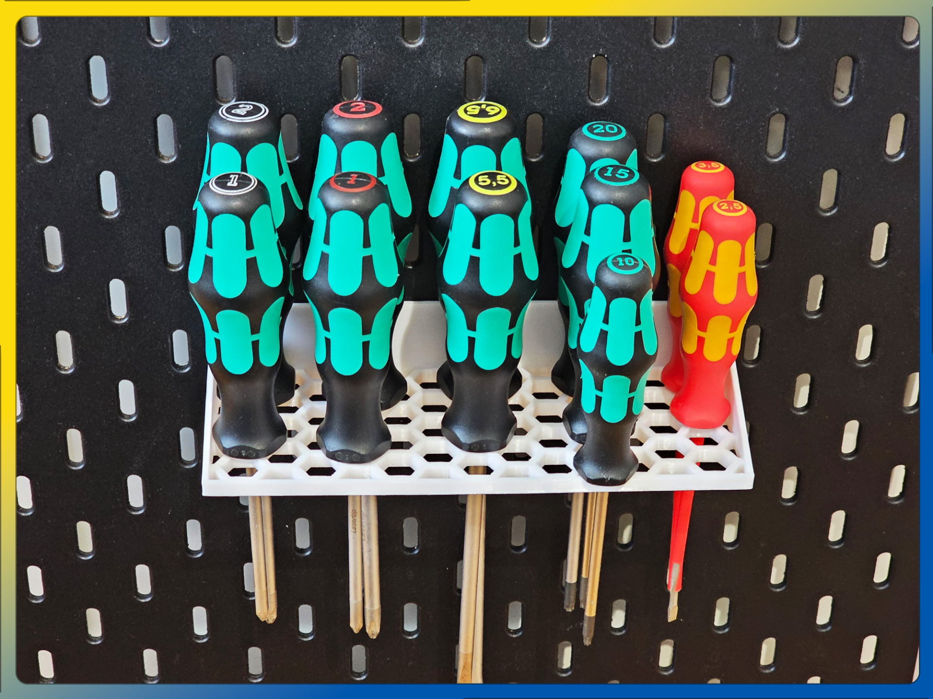 Hex Universal Screwdriver Holder for IKEA Skadis
