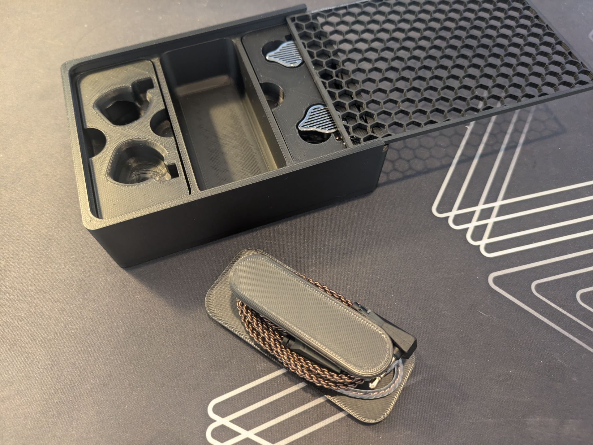 KZ Earbud Container Slot for IEM Cable