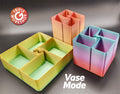 4 Compartment Caddy with a Twist - Vase Mode