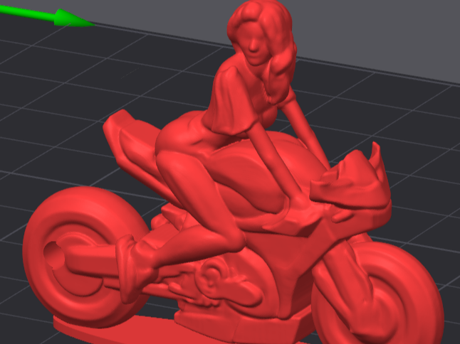 Moto girl keychain